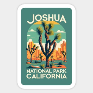 A Vintage Travel Art of the Joshua Tree National Park - California - US Sticker